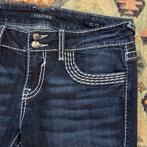 Vigoss Stretch Denim The Chelsea Slim Boot Cut Jeans Size 9/10 - Picture 4 of 11